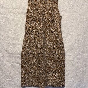 J. Crew Brown Leopard Print Mini Dress
